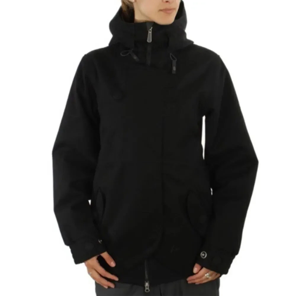 Nike Snowboarding Labelle Black Utility Outdoor Hooded Coat Medium
